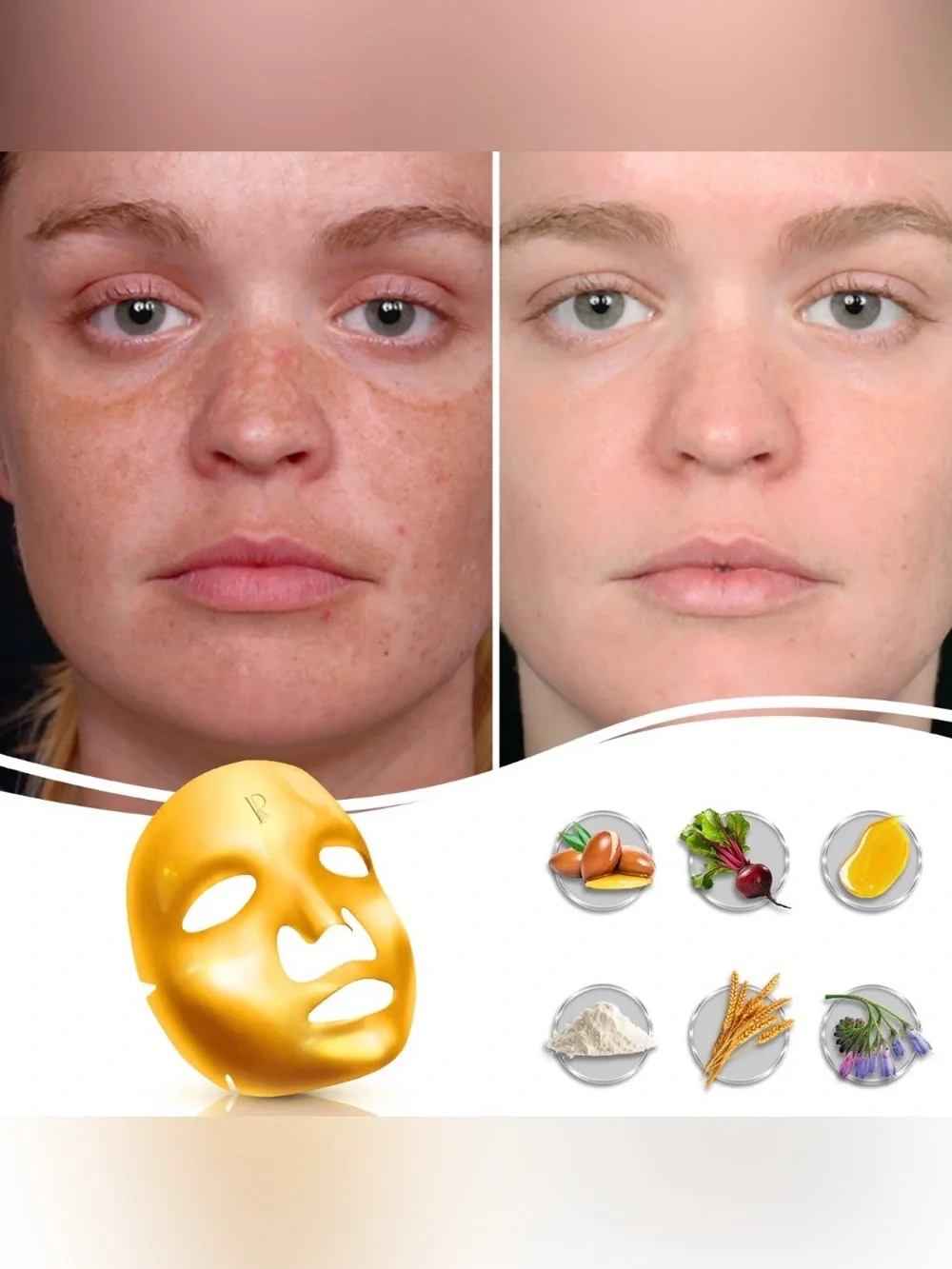 Predire Paris Golden Collagen Cell Renewal Face Mask- Single Mask ($300 Retail)